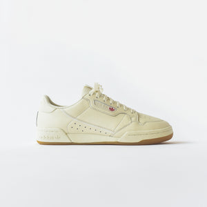 adidas originals continental 8 sneakers in off white and mint green