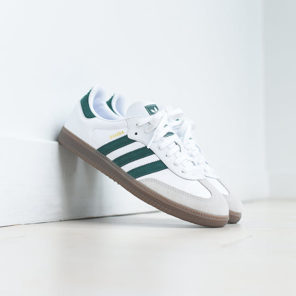 green and white sambas