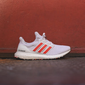 ultra boost chalk white active red