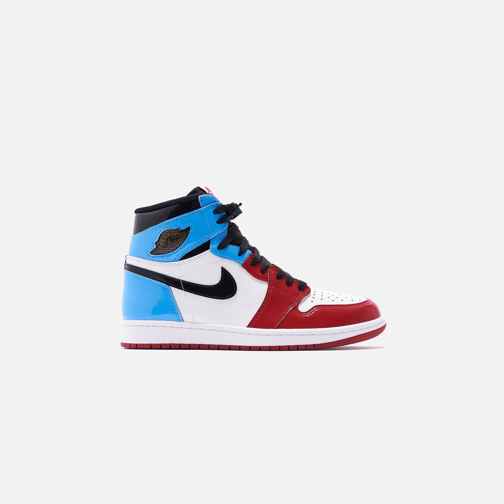 baby blue red and white jordan 1