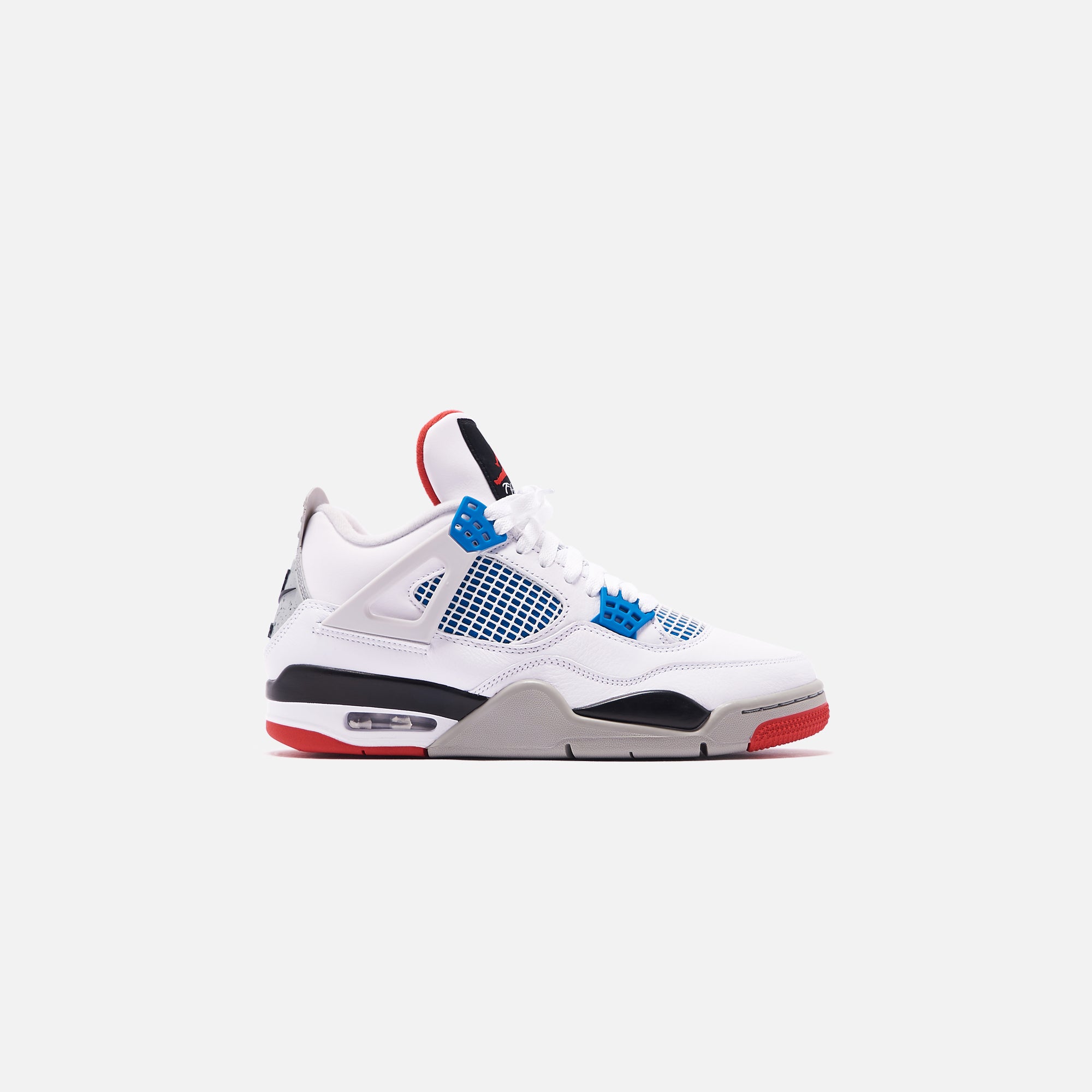 Nike Air Jordan 4 Retro SE - White / Military Blue / Fire Red