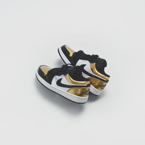 jordan 1 low gold and black