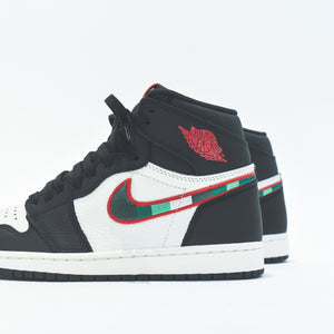 jordan retro 1 sail black red