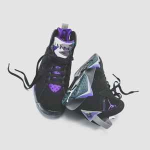 retro 7 black and purple 219