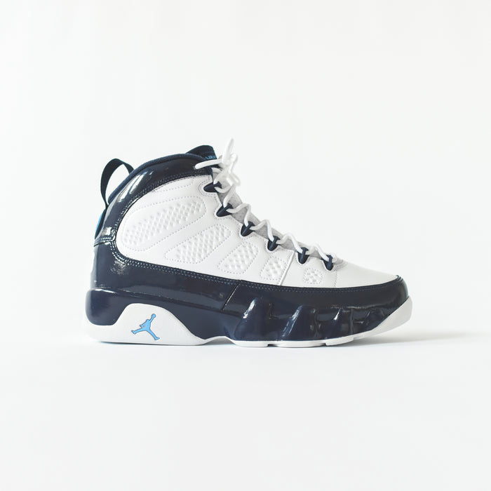 Nike Air Jordan 9 Retro - White / University Blue / Midnight Navy