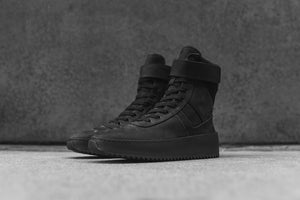 fear of god black military sneakers