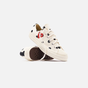 comme des garcons converse low polka dot