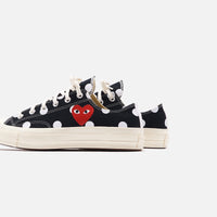 comme des garcons converse polka dot low