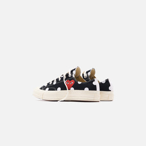 cdg converse low black