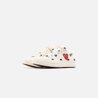 converse x comme des garcons low white