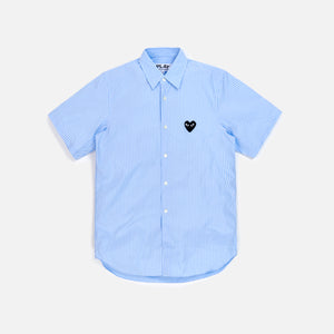 cdg button down shirt