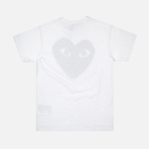 cdg grey black heart