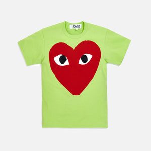 cdg red heart shirt