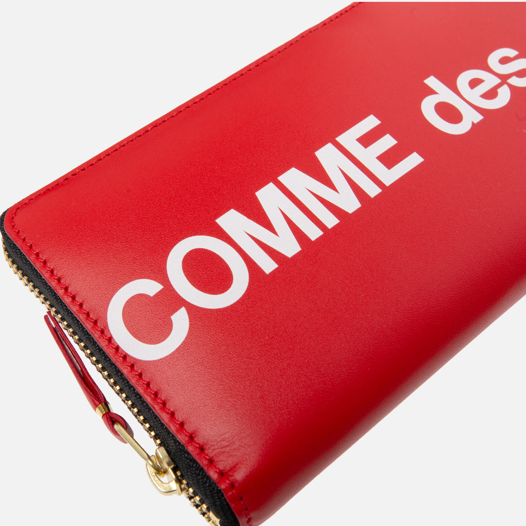 CDG Pocket Long Zip Wallet Huge Logo - Red – Kith