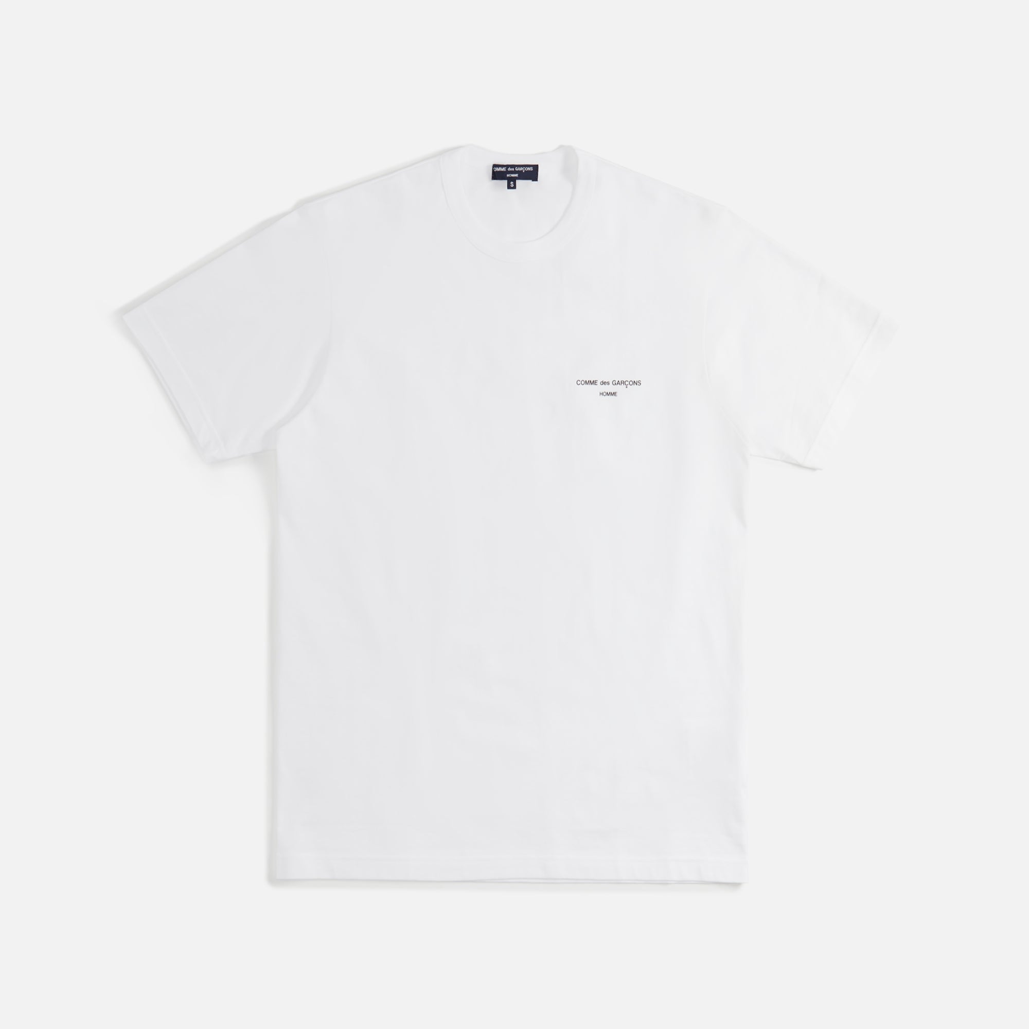 Comme Des Garçons Homme Cotton Jersey Tee - White