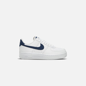 white and navy air force ones