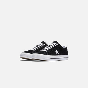 converse one star ox black suede