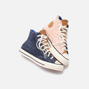 navy blue baby converse