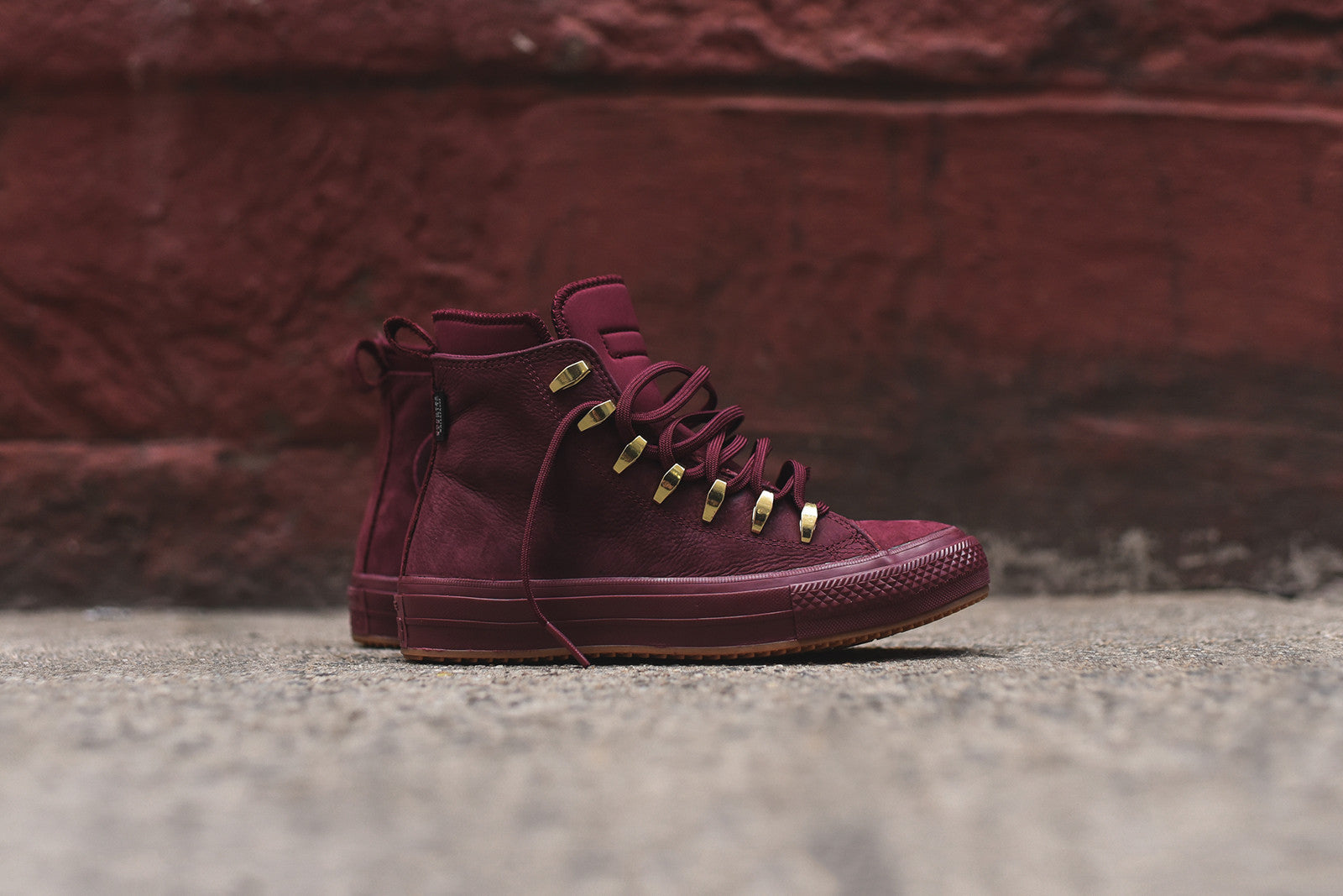burgundy and gold converse
