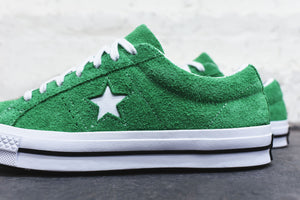 converse one star white green