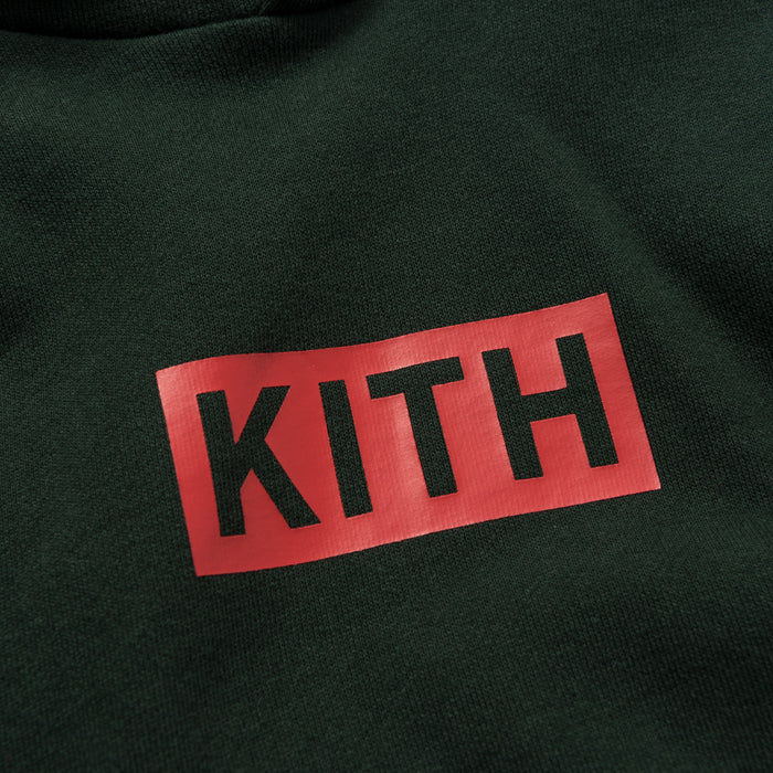 Kith Kids Classic Logo Williams Hoodie - Forest Green