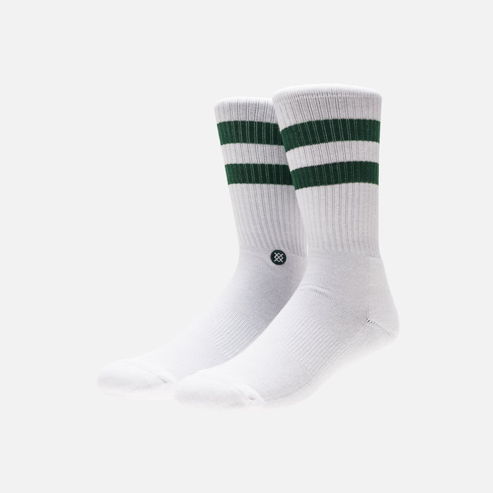 Kith x Stance Fall '18 Crew Sock - White / Forest Green