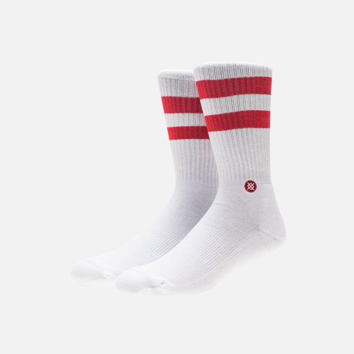Kith x Stance Fall '18 Crew Sock - White / Red