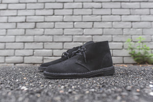 clarks desert boots black suede