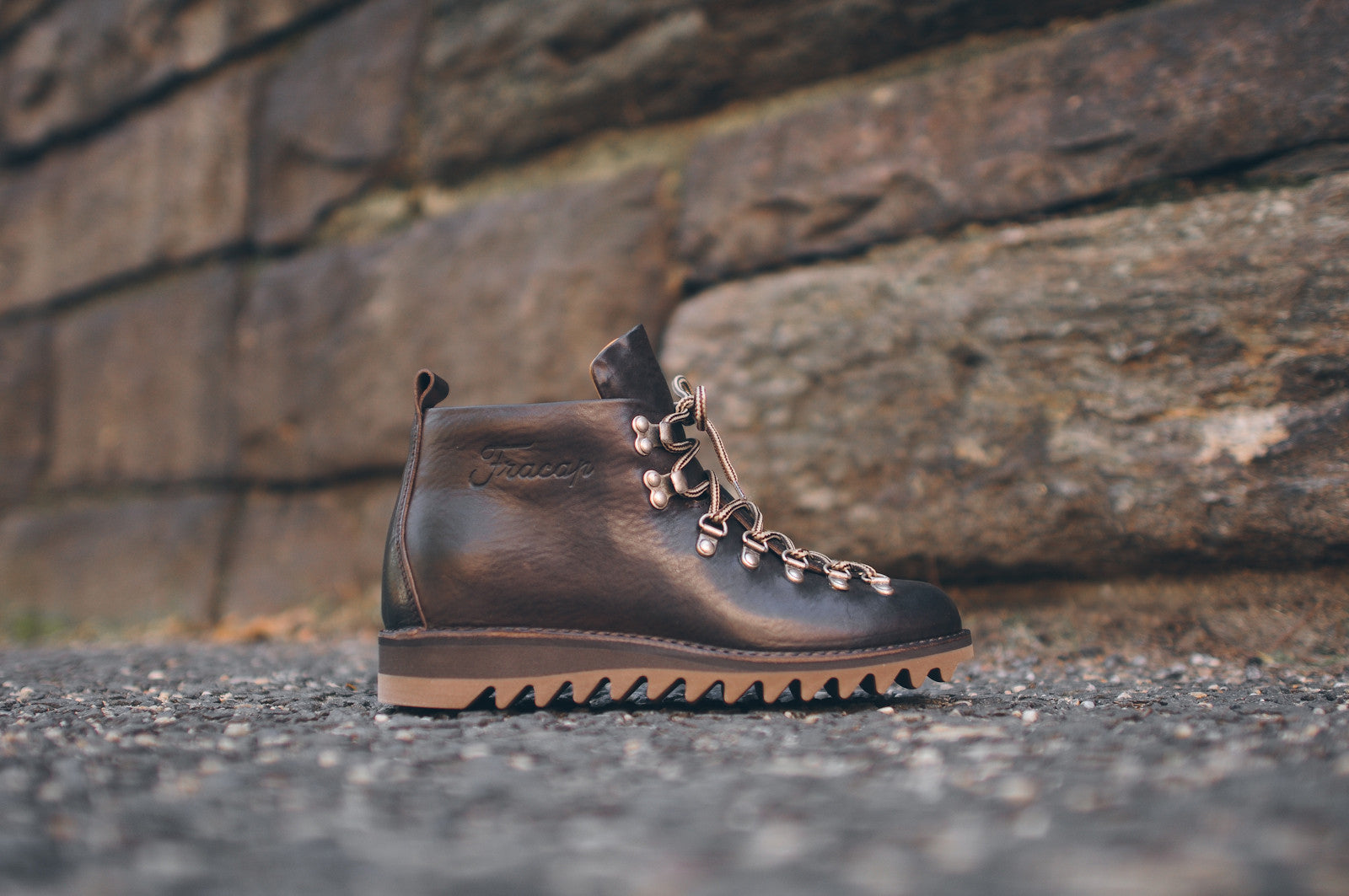 Fracap M120 Ripple Sole Hiking Boot - Dark Brown | Kith NYC