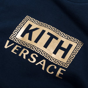 Kith x Versace Greek Key Tee - Navy