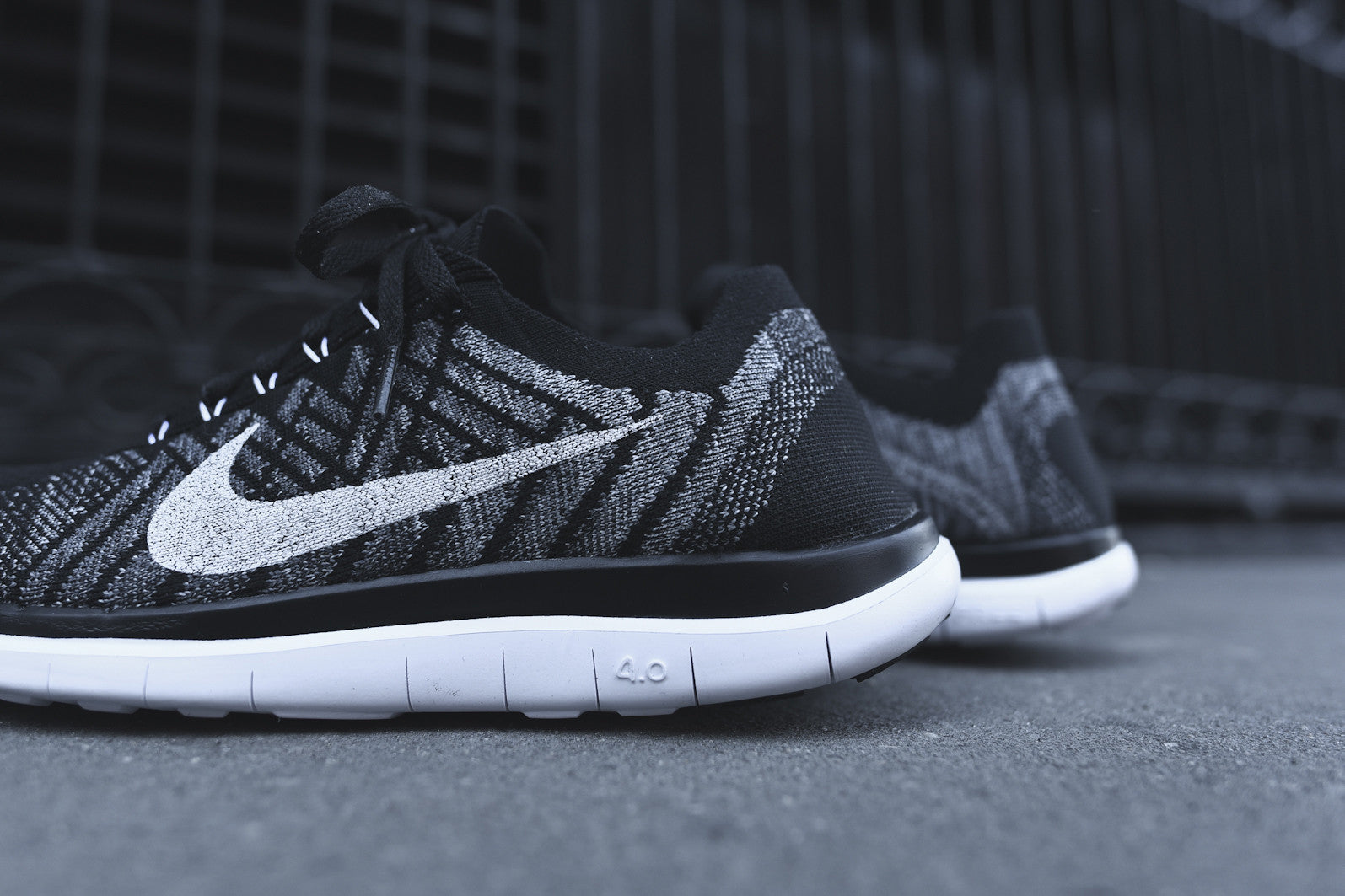 nike free 4.0 flyknit black