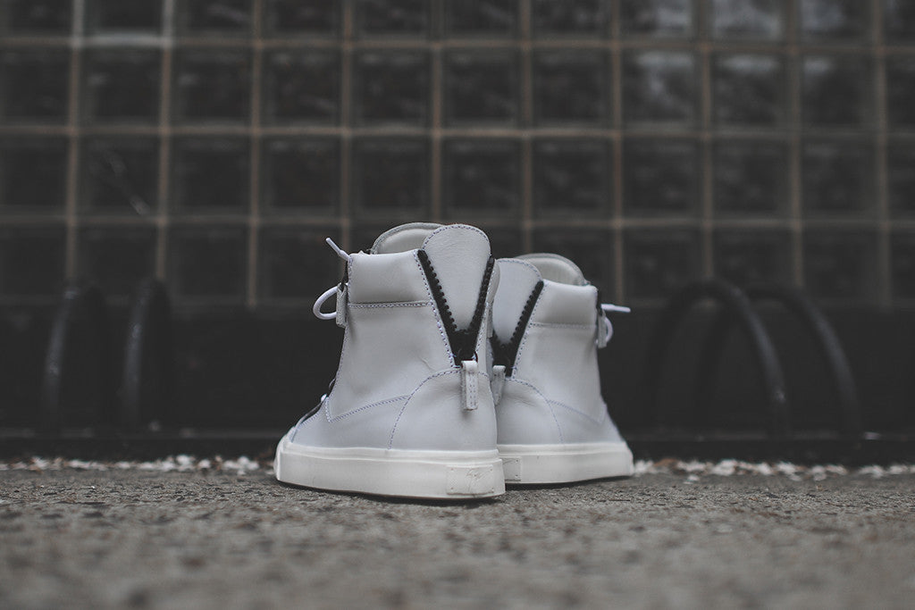 GIUSEPPE ZANOTTI Hi-Top - White / Matte Black | Kith NYC