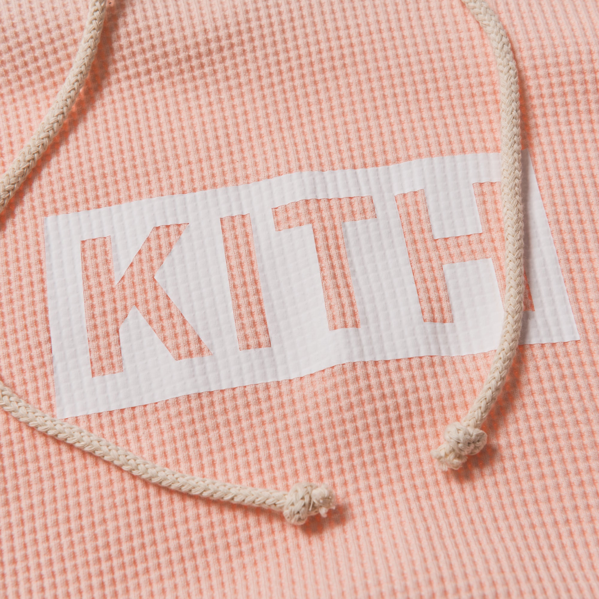 Kith x Calux Waffle Hoodie - Pink