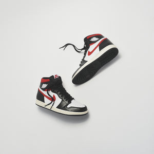 air jordan 1 black sail white gym red