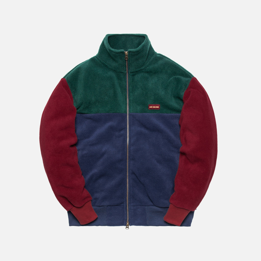 Aimé Leon Dore Polar Fleece Blocked Zip-Up Jacket - Multi – Kith