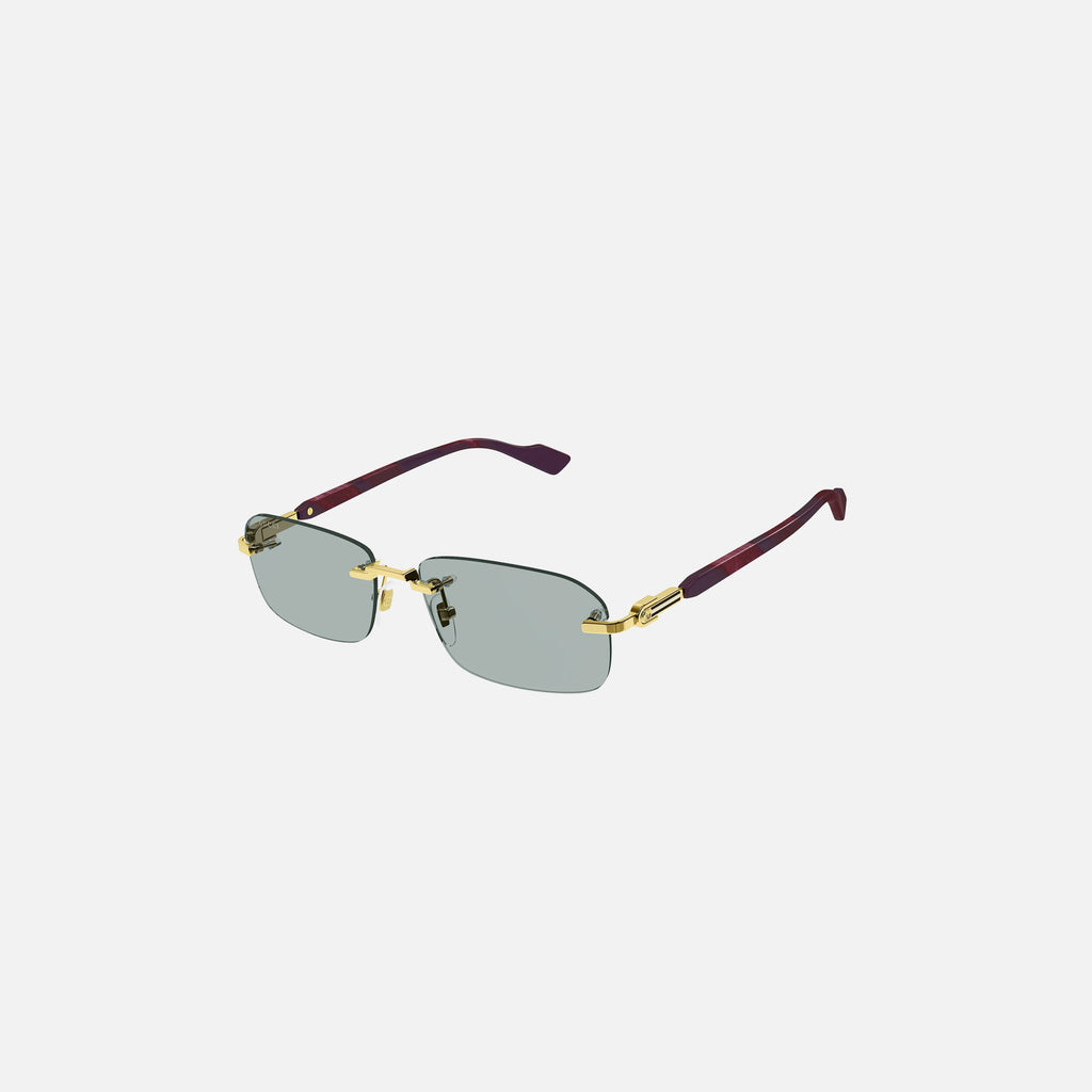 Gucci Rimless Rectangular Metal Frame - Blue – Kith