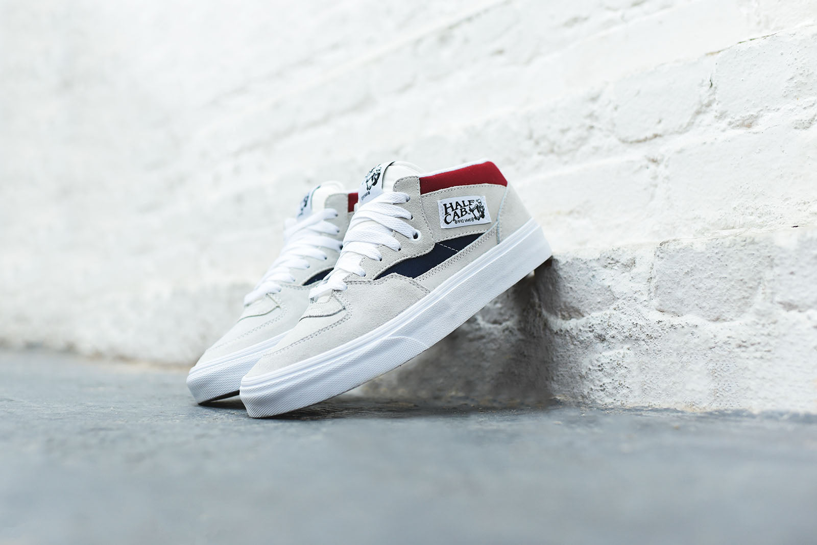 white red and blue vans