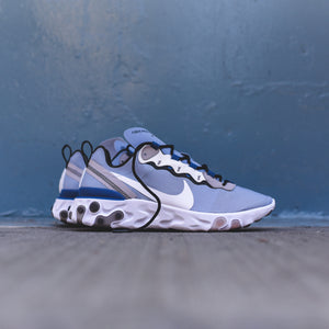 nike react element 55 navy white