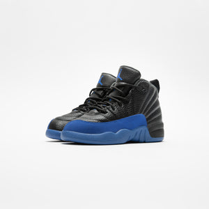 jordan 12 black and blue preschool