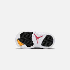 black white taxi varsity red jordan 12