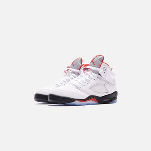 jordan 5 fire red grade school