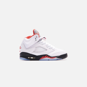 jordan retro 5 true white fire red