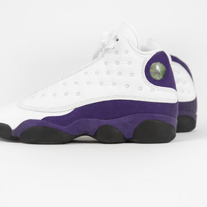 purple and gold jordan 13