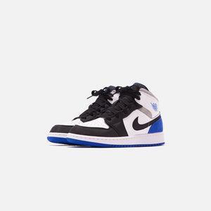 Nike Grade School Air Jordan 1 Mid SE - White / Hyper Royal – Kith