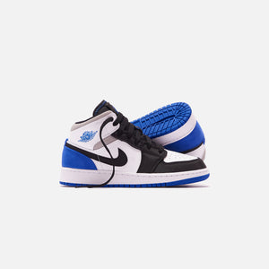 Nike Grade School Air Jordan 1 Mid SE - White / Hyper Royal – Kith