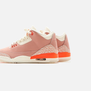 Nike Wmns Air Jordan 3 Retro Sail Crimson Rust Pink White Kith