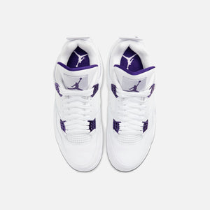 air jordan 4 retro white court purple