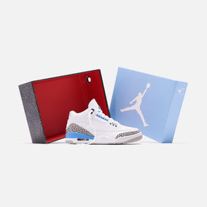 Nike Air Jordan 3 Retro Unc White Valor Blue Tech Grey Kith