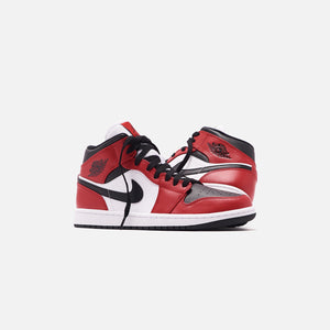 red and white and black jordan 1