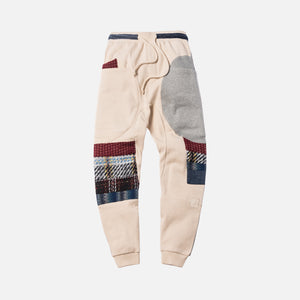 kith patchwork williams hoodie off white